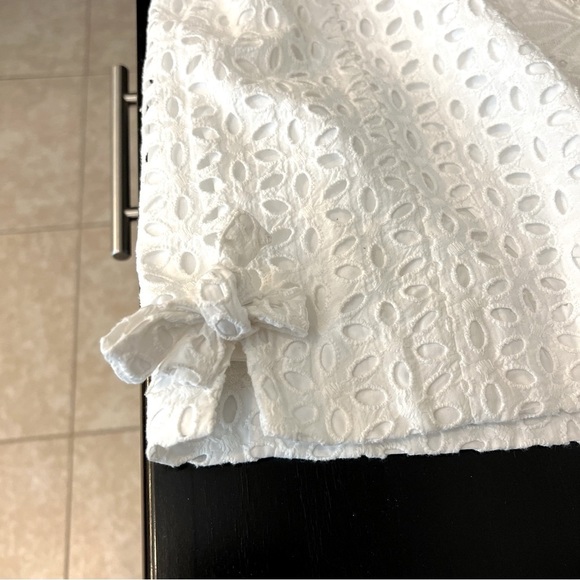 Lilly Pulitzer Melani eyelet Shift Dress 100% Cotton fully lined white Size 10 - Picture 12 of 15